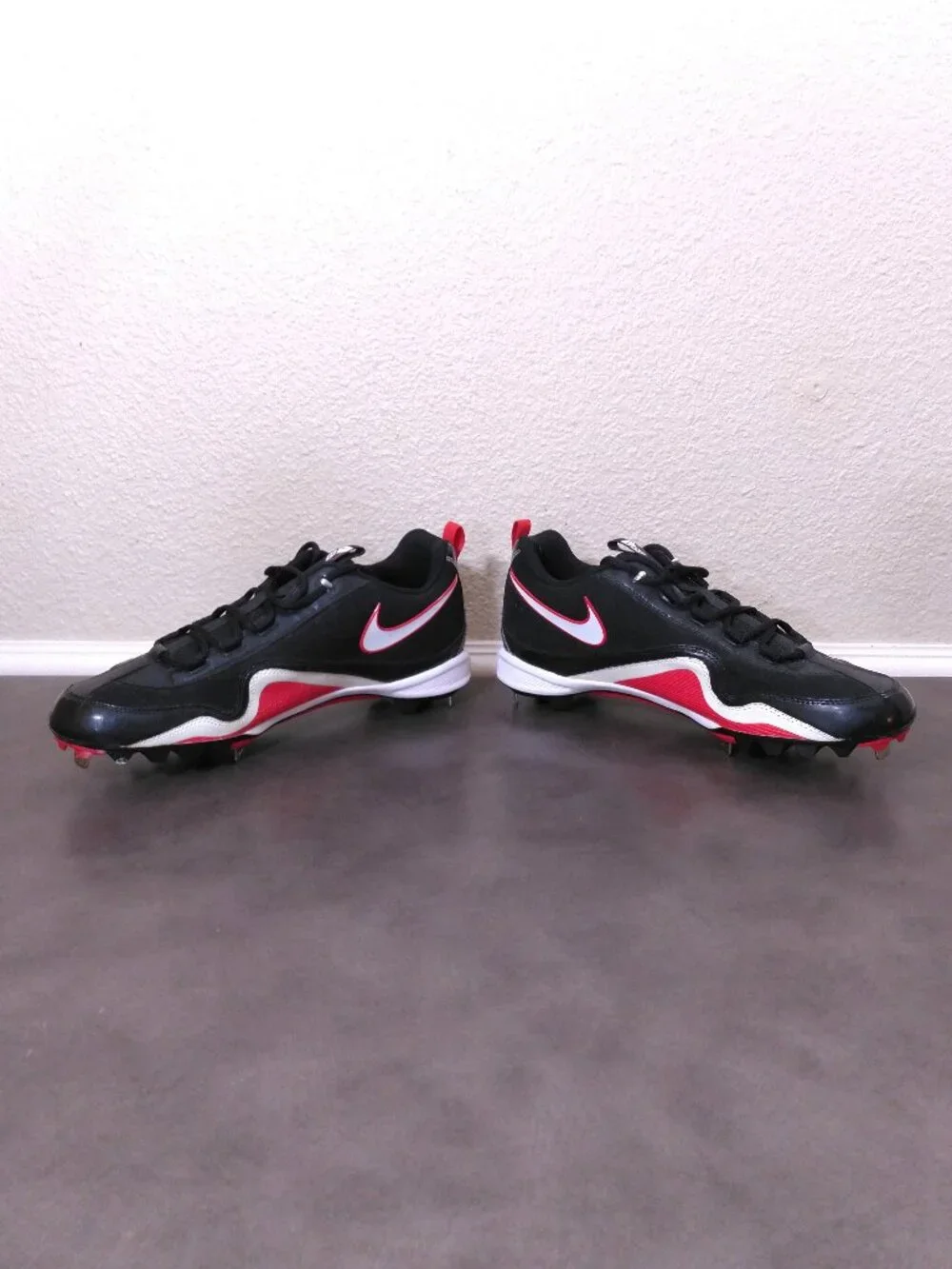 NIKE SLASHER FRAME LITE Baseball Cleats Mens SIZE 13 414990-016 Metal LOW TOP